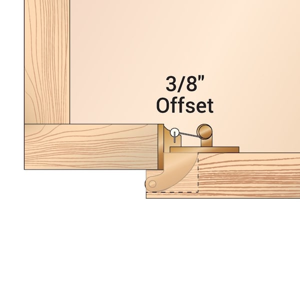 Oil Rubbed Bronze 3/8 In. Partial Inset Self-Closing Hinge, PK 10